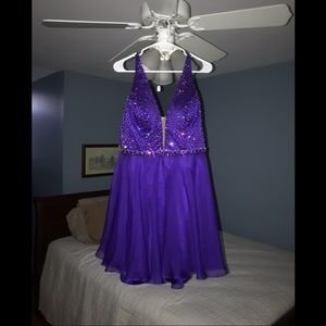 Sherri Hill Purple Prom Dress w/ Jewels